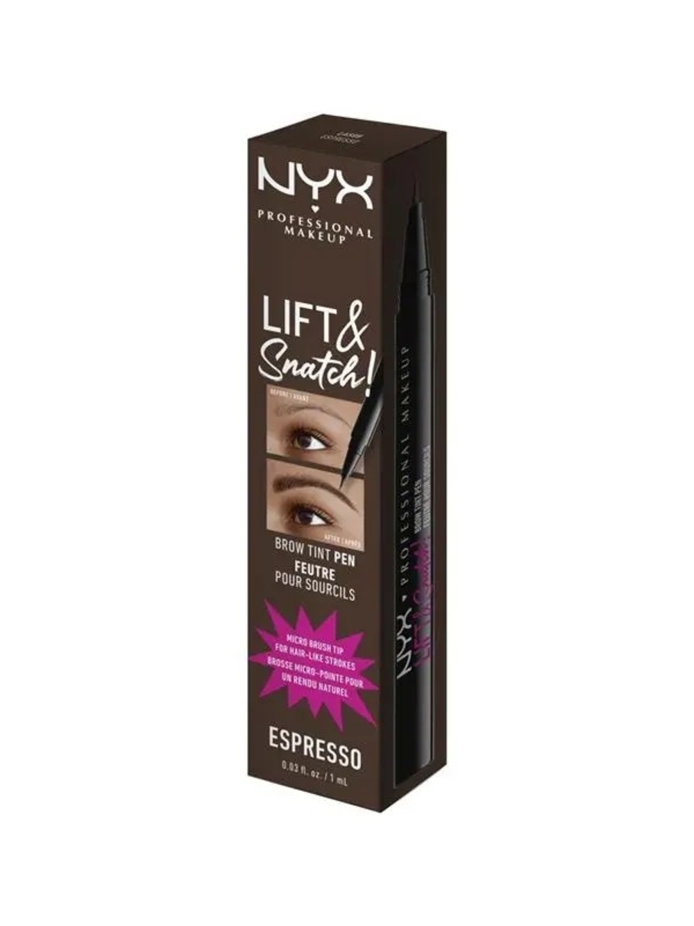 NYX Lift & Snatch Brow Tint Pen — Espresso Brown